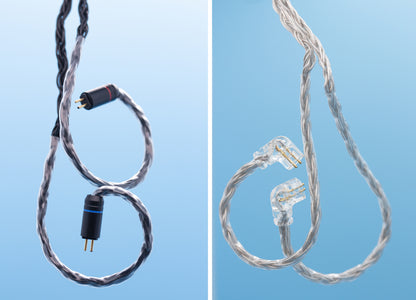 TRN T2 : Câble 2 PIN 0.78mm 2.5mm / 2 PIN-S (QDC) 3.5mm